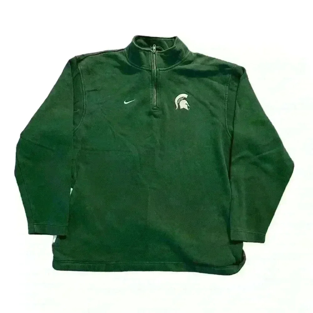 Y2K Nike Michigan State quarter zip